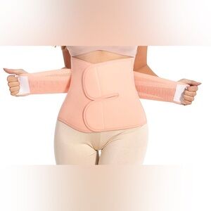 Pink/Peach Belly Wrap - Small